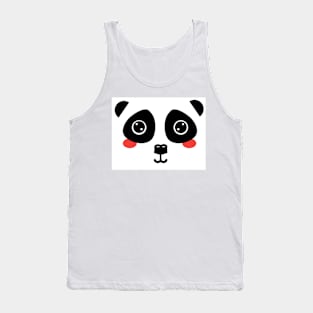 Panda Face Tank Top